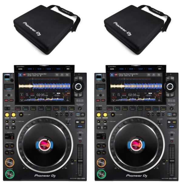 Pioneer Dj 2 X Cdj-3000 + 2 X Housse Protection Djc-3000 – Image 2