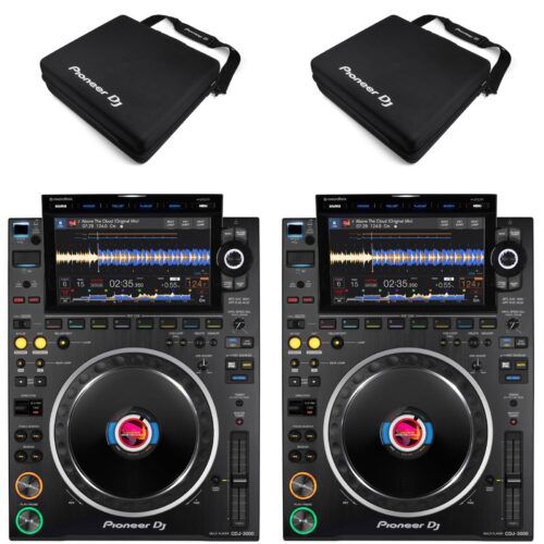 Pioneer Dj 2 X Cdj-3000 + 2 X Housse Protection Djc-3000