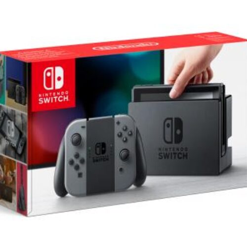 Console Nintendo Switch avec une paire de Joy-Con gris