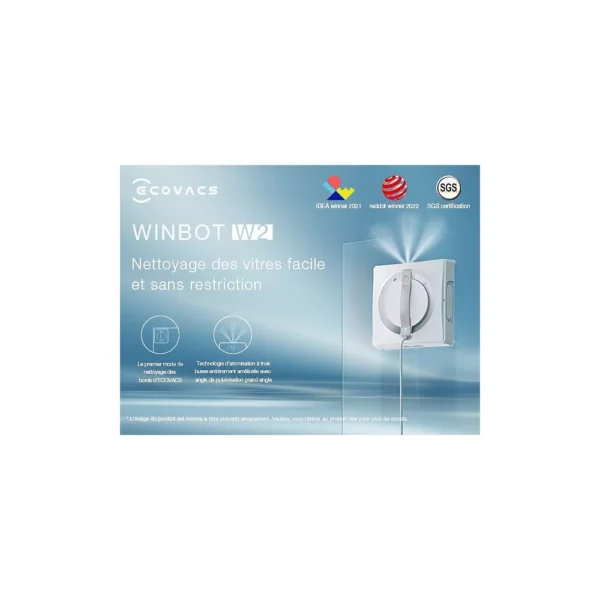 Robot Lave vitre ECOVACS Winbot W2 Omni – Image 12