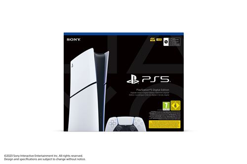 Console Sony PS5 Slim Edition Standard Blanc et Noir – Image 4