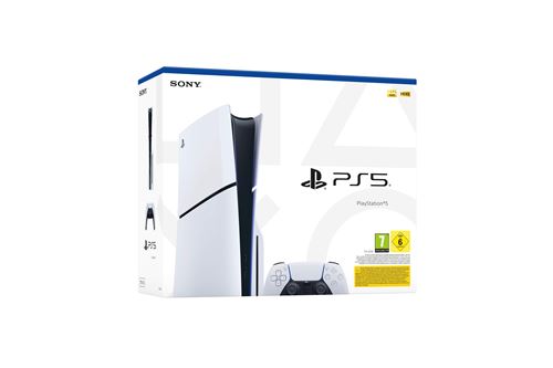 Console Sony PS5 Slim Edition Standard Blanc et Noir – Image 2